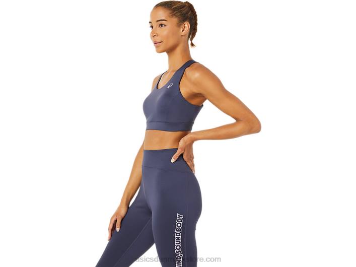 Asicskvinders bh med kryds bagpå 60Z43379 indigo tåge