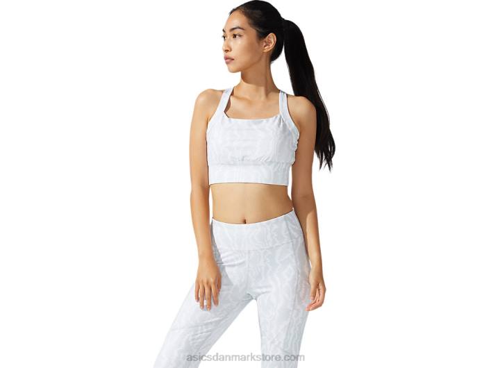 Asicskvinders nye stærke 92 printede bh 60Z43776 strålende hvidt print