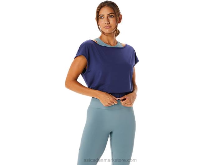 AsicsKvinders nagino flex kortærmet top 60Z42244 indigo blå