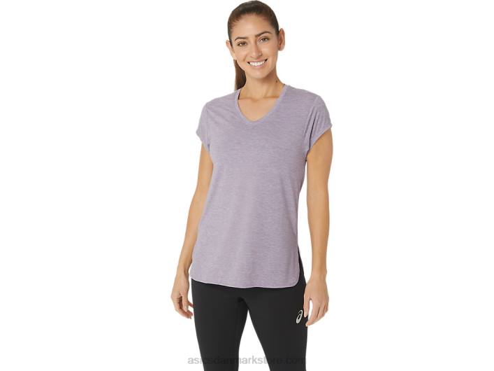 Asicsdame lyng top med vneck 60Z42150 violet kvartslyng