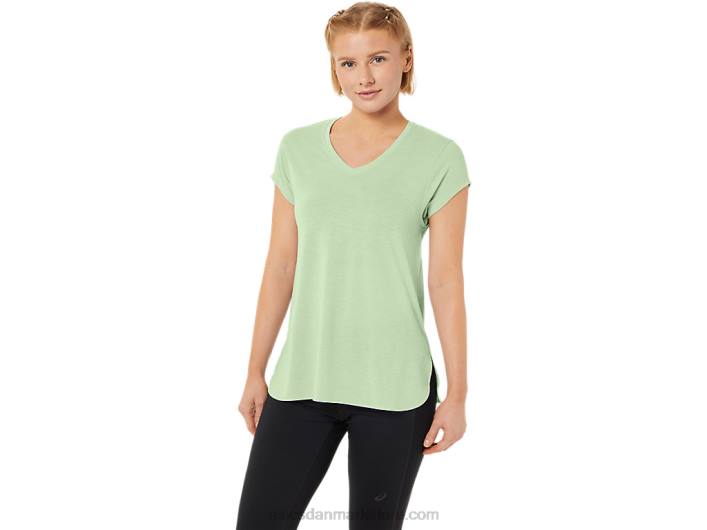 Asicsdame lyng top med vneck 60Z42292 hviske grøn lyng