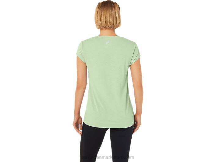 Asicsdame lyng top med vneck 60Z42292 hviske grøn lyng