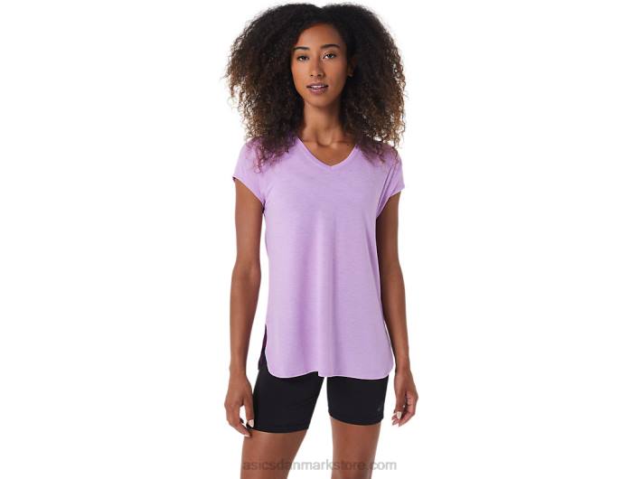 Asicsdame lyng top med vneck 60Z43046 lavendel glød lyng