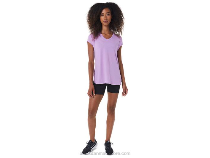 Asicsdame lyng top med vneck 60Z43046 lavendel glød lyng