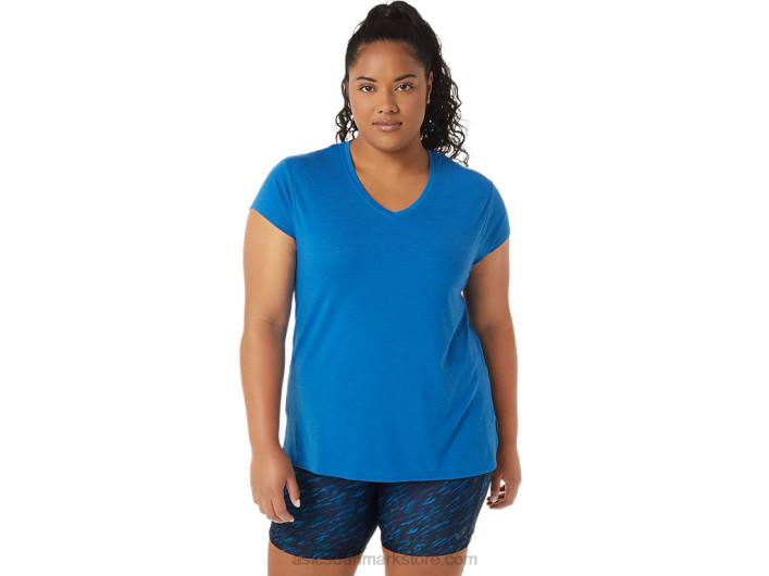 Asicsdame lyng top med vneck 60Z43410 sødrev lyng