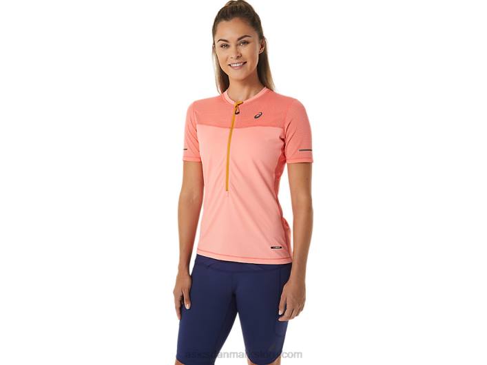 Asicsfujitrail kortærmet top til kvinder 60Z42457 papaya/guava