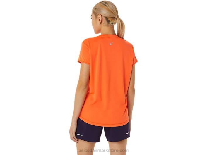 Asicsfujitrail logo kortærmet top til kvinder 60Z43075 nova orange