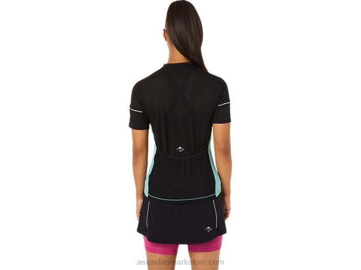 Asicsfujitrail top til kvinder 60Z43401 salvie/performance sort