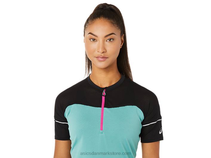 Asicsfujitrail top til kvinder 60Z43401 salvie/performance sort