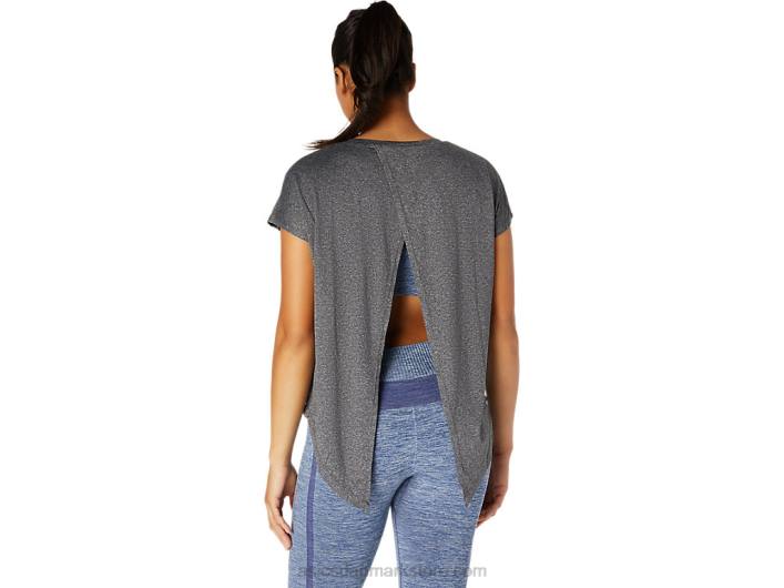 Asicskortærmet dametop 60Z43669 ydeevne sort