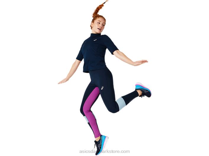 Asicskortærmet top med synlighed til kvinder 60Z44064 fransk blå