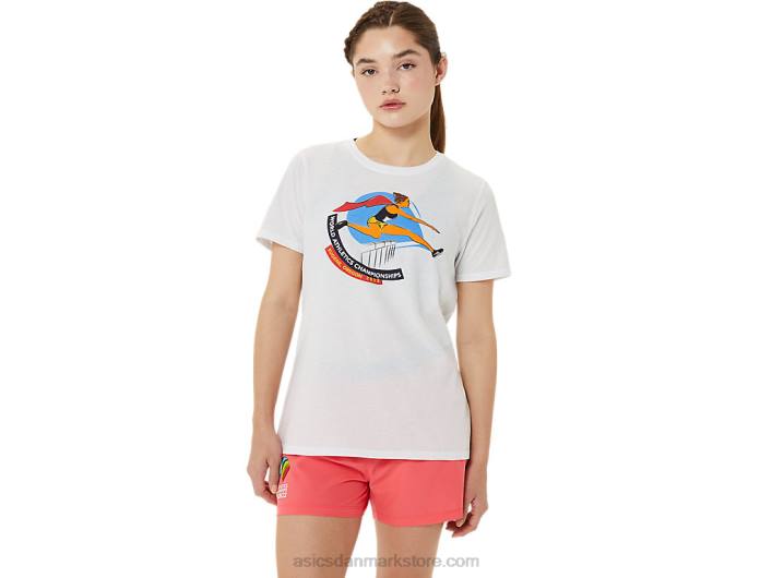 Asicskvinders grafiske kortærmede wch 60Z43215 strålende hvid