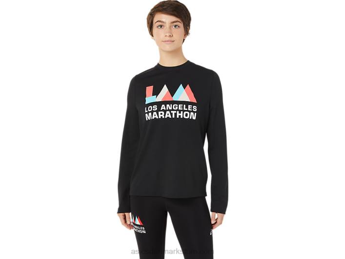 Asicskvinders lam ready-set ii langærmet 60Z43643 ydeevne sort