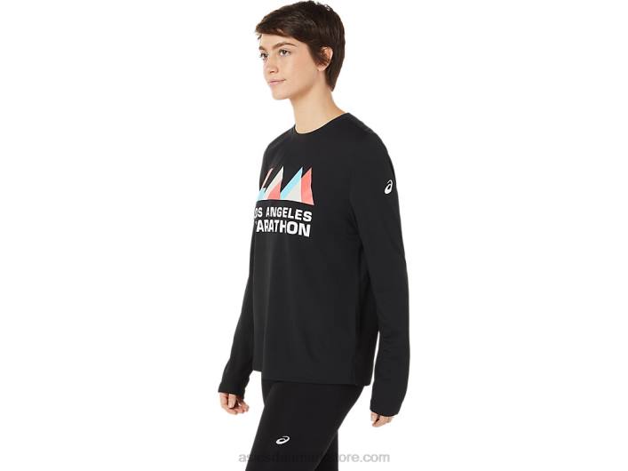 Asicskvinders lam ready-set ii langærmet 60Z43643 ydeevne sort