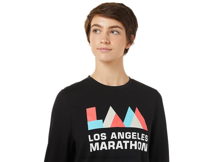 Asicskvinders lam ready-set ii langærmet 60Z43643 ydeevne sort