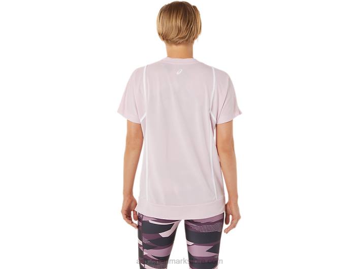 Asicskvinders nye stærk 92 kortærmede top 60Z43269 knap rosenrødt/strålende hvid