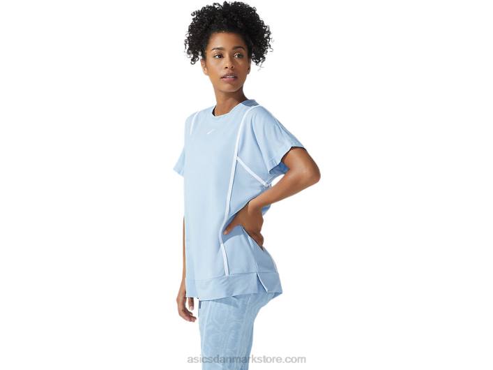 Asicskvinders nye stærk 92 kortærmede top 60Z43753 tåge/strålende hvid