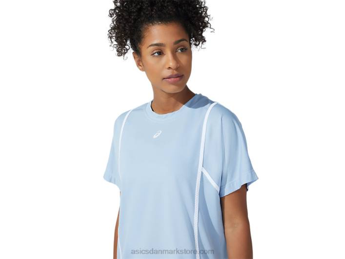 Asicskvinders nye stærk 92 kortærmede top 60Z43753 tåge/strålende hvid