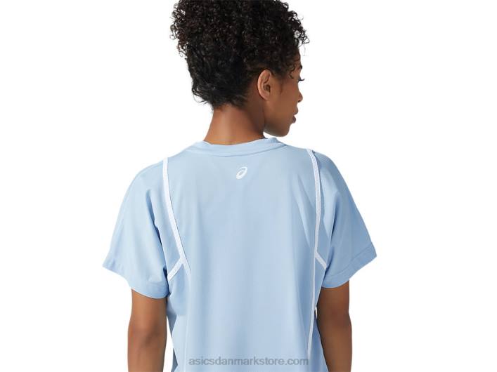 Asicskvinders nye stærk 92 kortærmede top 60Z43753 tåge/strålende hvid