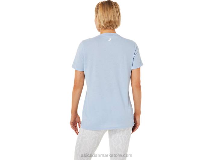 Asicskvinders nye stærke 92 grafiske t-shirt 60Z43761 tåge/glød gul