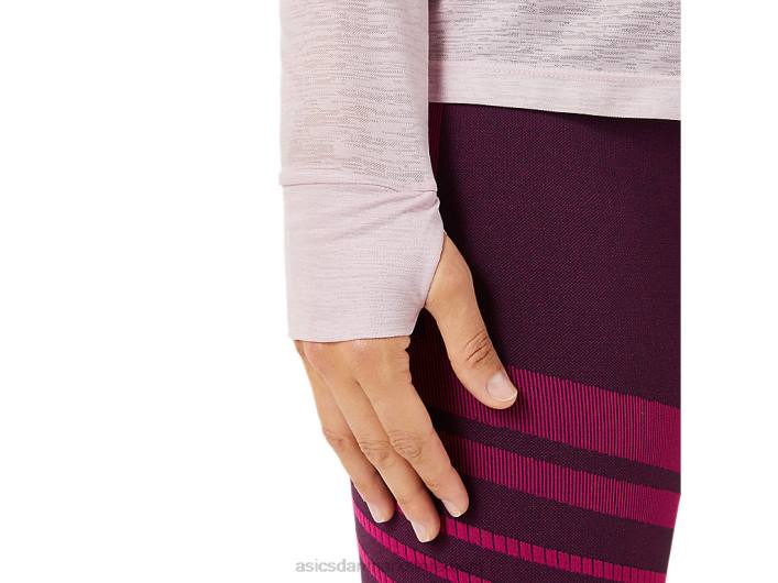 Asicslangærmet top med åben ryg til kvinder 60Z43382 steg knapt