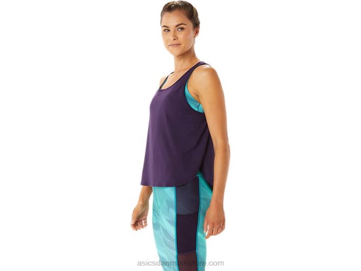 Asicsærmeløs top med slids i siden til kvinder 60Z42934 natskygge