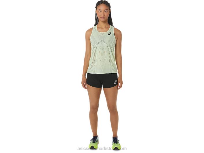 Asicsdames actibreeze jacquard singlet 60Z42226 hviske grøn