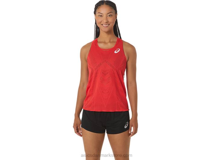 Asicsdames actibreeze jacquard singlet 60Z42341 elektrisk rød