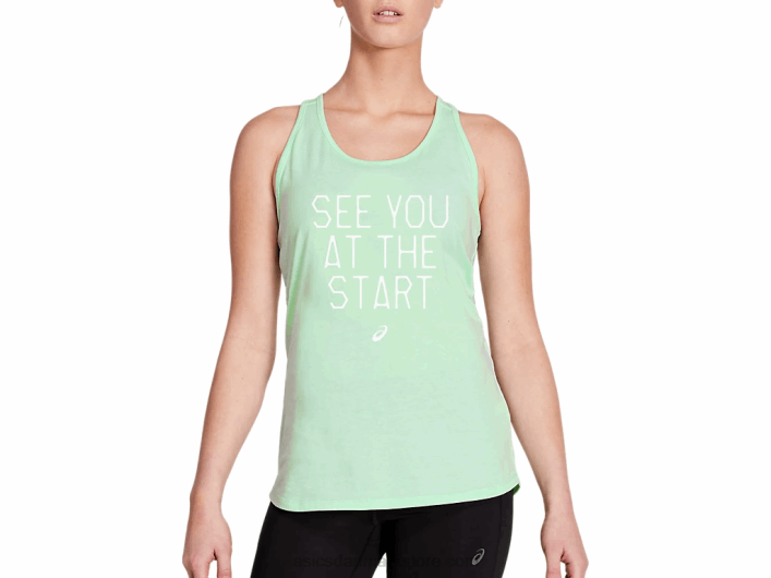 Asicskvinder ses ved starttanken 60Z44158 myntefarvet lyng