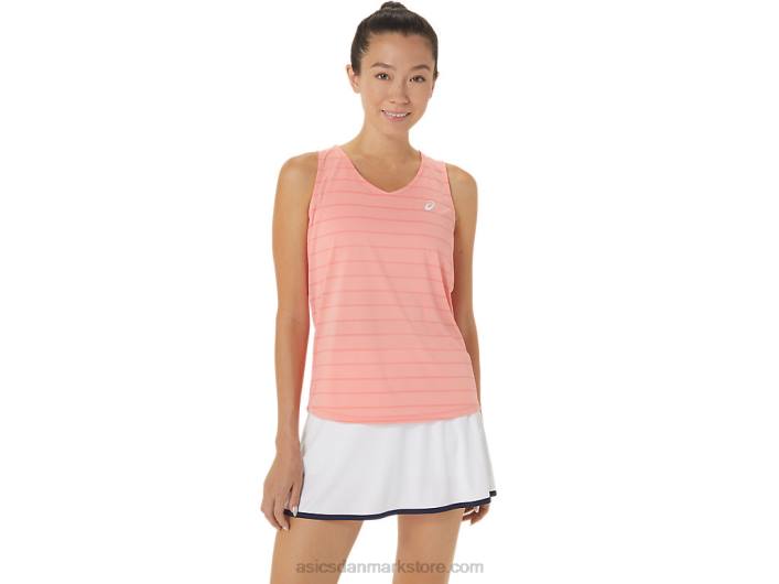 Asicskvinders domstol stribe tank 60Z42507 guava