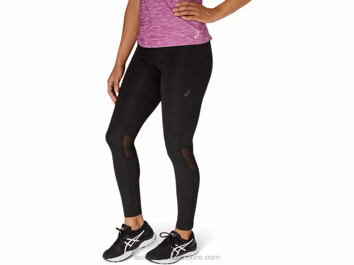 Asicskvinders 7/8 mode tights 60Z44108 ydeevne sort prægning