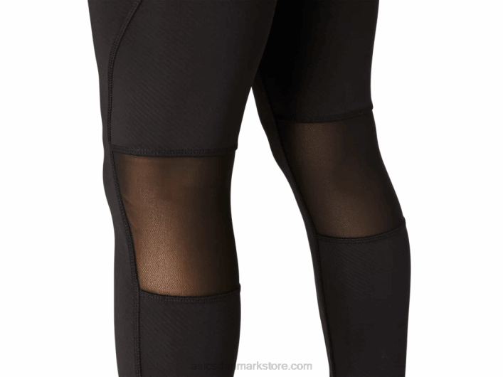 Asicskvinders 7/8 mode tights 60Z44108 ydeevne sort prægning