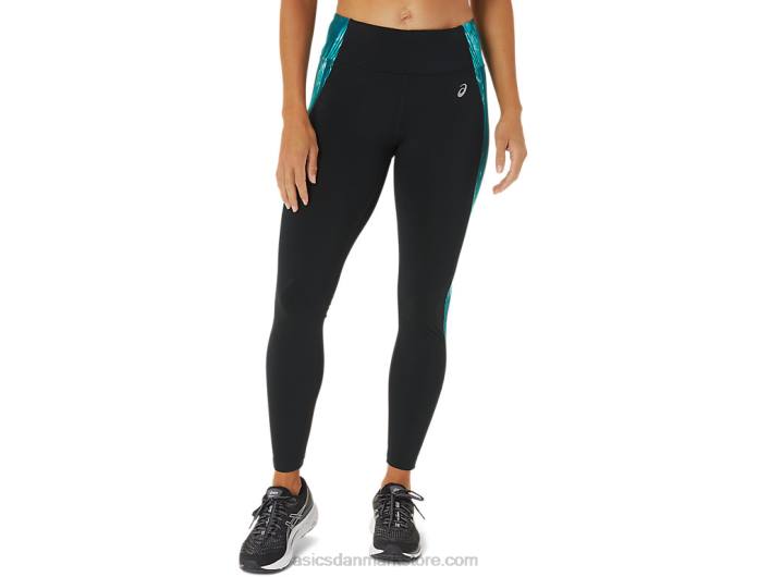 Asicskvinders 7/8 præstationstæt 60Z43081 sort/tie dye fløjlsfyr