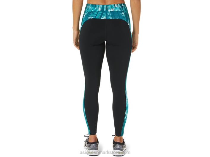 Asicskvinders 7/8 præstationstæt 60Z43081 sort/tie dye fløjlsfyr