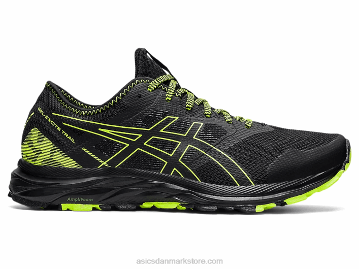 Asicsgel-excite spor 60Z41582 sort/farlig grøn