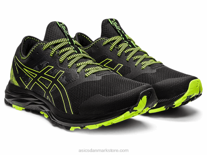 Asicsgel-excite spor 60Z41582 sort/farlig grøn