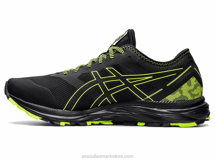 Asicsgel-excite spor 60Z41582 sort/farlig grøn