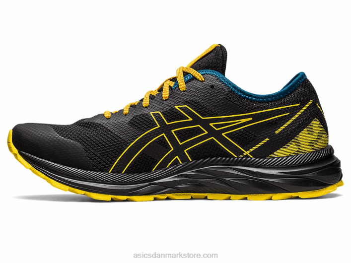 Asicsgel-excite spor 60Z4353 sort/gylden gul