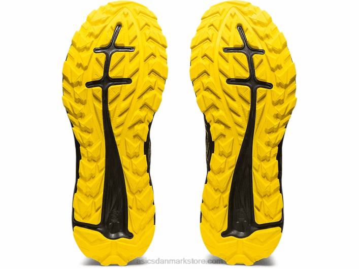 Asicsgel-excite spor 60Z4353 sort/gylden gul