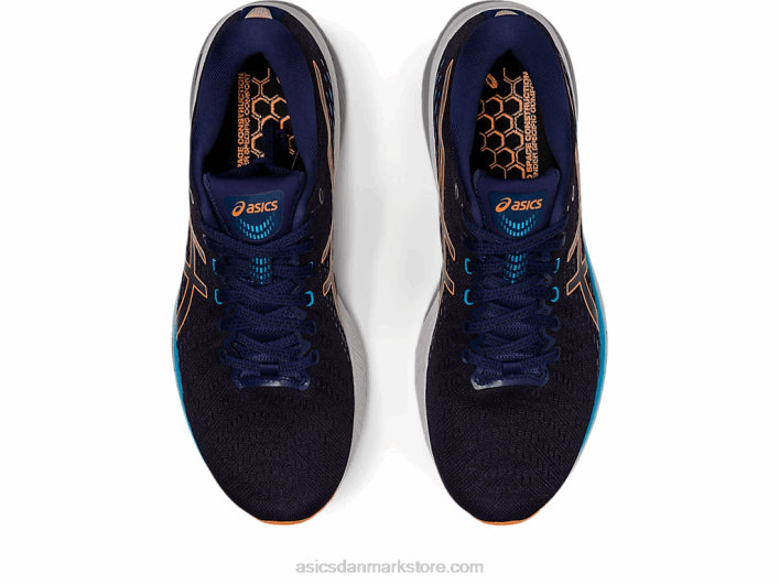Asicsgel-forfølge 8 bred 60Z4386 indigo blå/sol fersken
