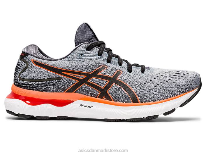 Asicsgel-nimbus 24 60Z41558 sheet rock/chokerende orange