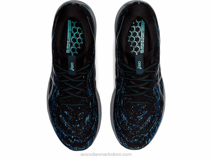 Asicsgel-nimbus 24 mk 60Z41193 sort/mako blå
