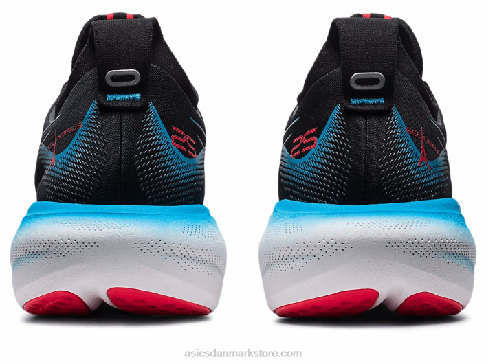 Asicsgel-nimbus 25 60Z46 sort/elektrisk rød