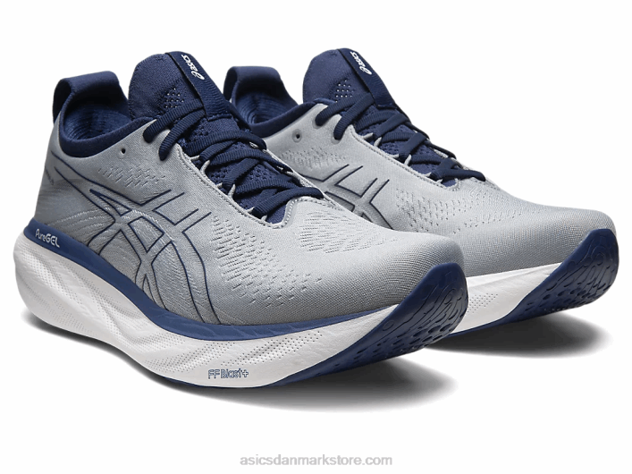 Asicsgel-nimbus 25 ekstra bred 60Z4164 sheet rock/indigo blå