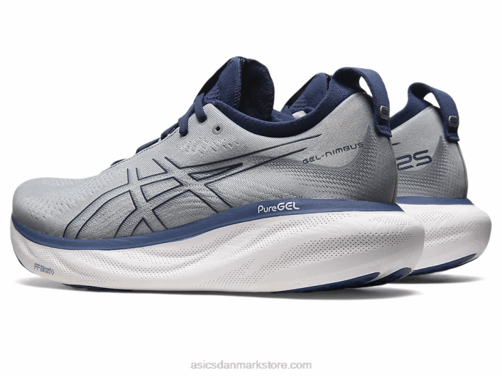 Asicsgel-nimbus 25 ekstra bred 60Z4164 sheet rock/indigo blå