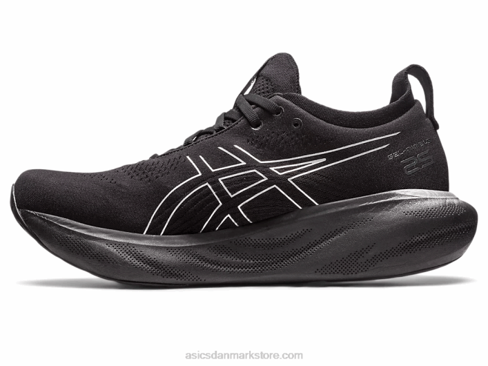 Asicsgel-nimbus 25 platin 60Z4342 sort/ren sølv