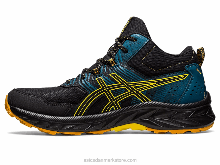 Asicsgel-venture 9 mt 60Z4125 sort/gylden gul