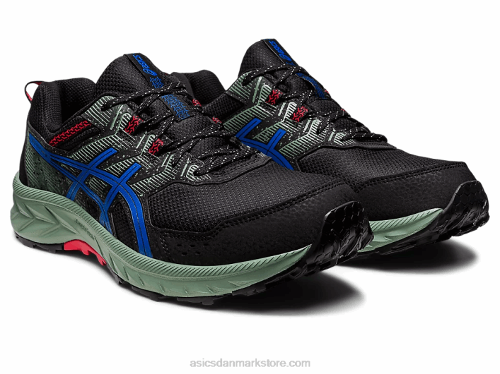 Asicsgel-venture ekstra bred 60Z487 sort/tunblå