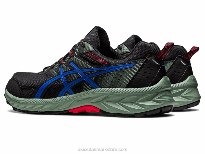 Asicsgel-venture ekstra bred 60Z487 sort/tunblå