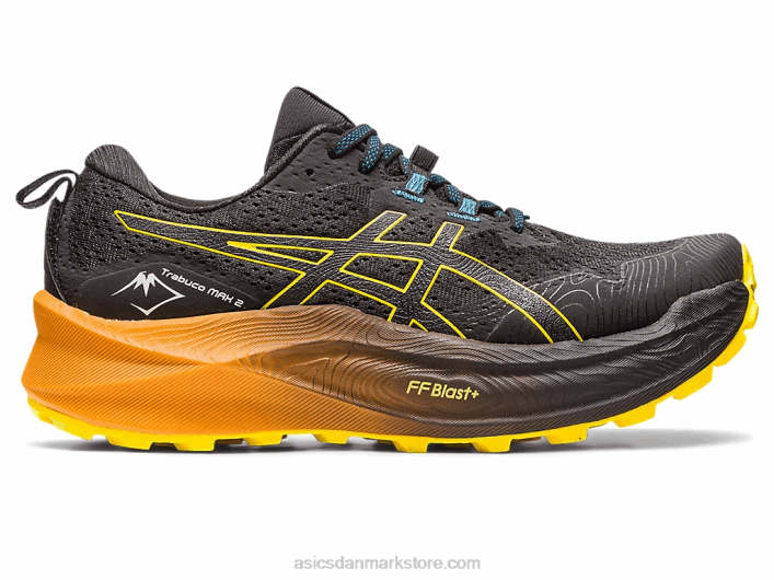 Asicstrabuco max 2 60Z4188 sort/gylden gul
